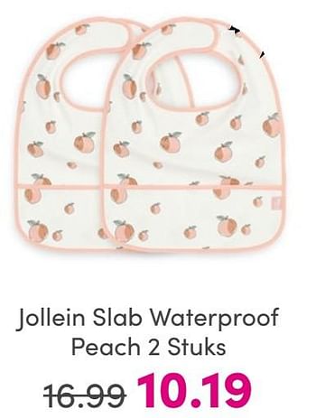 Promoties Jollein slab waterproof peach - Jollein - Geldig van 25/05/2024 tot 31/05/2024 bij Baby & Tiener Megastore