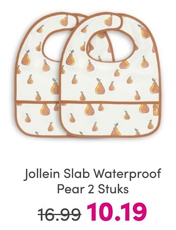 Promoties Jollein slab waterproof pear - Jollein - Geldig van 25/05/2024 tot 31/05/2024 bij Baby & Tiener Megastore