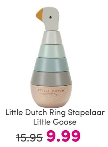 Promoties Little dutch ring stapelaar little goose - Little Dutch - Geldig van 25/05/2024 tot 31/05/2024 bij Baby & Tiener Megastore