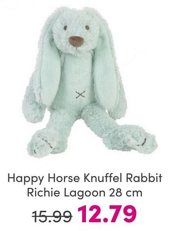 Promoties Happy horse knuffel rabbit richie lagoon - Happy Horse - Geldig van 25/05/2024 tot 31/05/2024 bij Baby & Tiener Megastore
