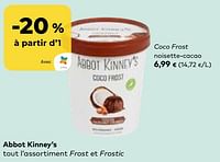 Promotions Abbot kinney’s coco frost noisette-cacao - Abbot Kinney's  - Valide de 22/05/2024 à 18/06/2024 chez Bioplanet