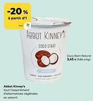 Promotions Abbot kinney’s coco start natural - Abbot Kinney's  - Valide de 22/05/2024 à 18/06/2024 chez Bioplanet