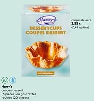 Promotions Harry’s coupes dessert - Harry's - Valide de 22/05/2024 à 18/06/2024 chez Bioplanet