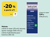 Promotions Weleda crème à raser - Weleda - Valide de 22/05/2024 à 18/06/2024 chez Bioplanet