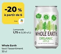 Promotions Whole earth lemonade - Whole Earth - Valide de 22/05/2024 à 18/06/2024 chez Bioplanet
