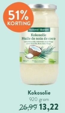 Promoties Kokosolie - Huismerk - Holland & Barrett - Geldig van 26/05/2024 tot 02/06/2024 bij Holland & Barret