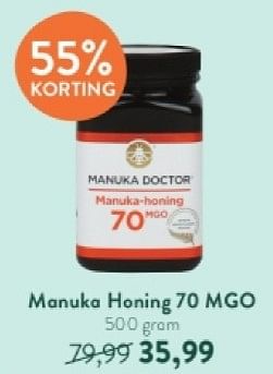 Promoties Manuka honing 70 mgo - Manuka Doctor - Geldig van 26/05/2024 tot 02/06/2024 bij Holland & Barret
