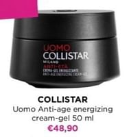 Promoties Collistar uomo anti age energizing cream gel - Collistar - Geldig van 27/05/2024 tot 09/06/2024 bij ICI PARIS XL
