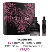 Promoties Valentino set born in roma uomo + reisflacon - Valentino - Geldig van 27/05/2024 tot 09/06/2024 bij ICI PARIS XL