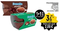 Promoties Chocolademousse danone danette - Danone - Geldig van 28/05/2024 tot 03/06/2024 bij Cora