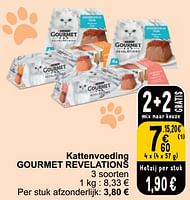 Promoties Kattenvoeding gourmet revelations - Purina - Geldig van 28/05/2024 tot 03/06/2024 bij Cora