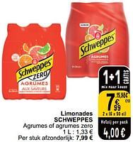 Promoties Limonades schweppes - Schweppes - Geldig van 28/05/2024 tot 03/06/2024 bij Cora