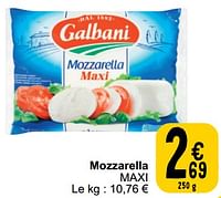 Promoties Mozzarella maxi - Galbani - Geldig van 28/05/2024 tot 03/06/2024 bij Cora