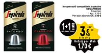 Promoties Nespresso compatibele capsules segafredo - Segafredo - Geldig van 28/05/2024 tot 03/06/2024 bij Cora