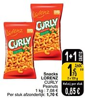 Promoties Snacks lorenz curly - lorenz - Geldig van 28/05/2024 tot 03/06/2024 bij Cora