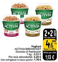 Promoties Yoghurt activia breakfast - Danone - Geldig van 28/05/2024 tot 03/06/2024 bij Cora