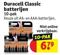Promoties Duracell classic batterijen - Duracell - Geldig van 28/05/2024 tot 09/06/2024 bij Kruidvat