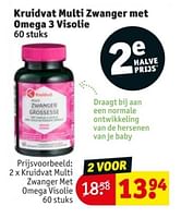 Promoties Kruidvat multi zwanger met omega 3 visolie - Huismerk - Kruidvat - Geldig van 28/05/2024 tot 09/06/2024 bij Kruidvat
