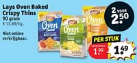 Lays oven baked crispy thins-Lay