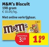 Promoties M+m`s biscuit - M&M 's - Geldig van 28/05/2024 tot 09/06/2024 bij Kruidvat