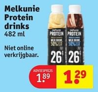 Promoties Melkunie protein drinks - Melkunie - Geldig van 28/05/2024 tot 09/06/2024 bij Kruidvat