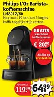 Promoties Philips l`or baristakoffiemachine lm8012-60 - Philips - Geldig van 28/05/2024 tot 09/06/2024 bij Kruidvat