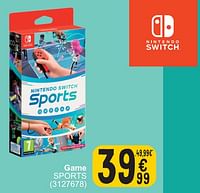 Promoties Game sports - Nintendo - Geldig van 28/05/2024 tot 10/06/2024 bij Cora
