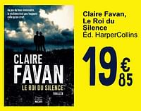 Promoties Claire favan le roi du silence - Huismerk - Cora - Geldig van 28/05/2024 tot 10/06/2024 bij Cora