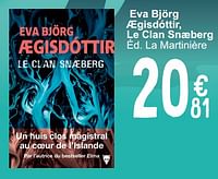 Promoties Eva björg aegisdóttir le clan snaeberg - Huismerk - Cora - Geldig van 28/05/2024 tot 10/06/2024 bij Cora