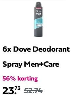 Promoties Dove deodorant spray men+care - Dove - Geldig van 27/05/2024 tot 02/06/2024 bij Plein