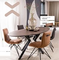 Promotions Table design masura ellipse - Produit Maison - Xooon - Valide de 23/05/2024 à 19/06/2024 chez Xooon