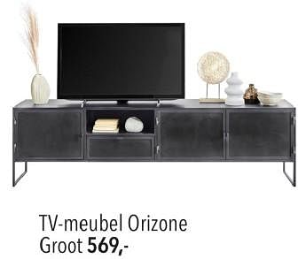 Promoties Tv-meubel orizone groot - Huismerk - Pronto Wonen - Geldig van 26/05/2024 tot 01/06/2024 bij Pronto Wonen