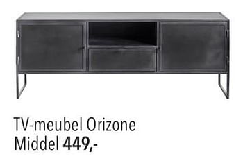 Promoties Tv-meubel orizone middel - Huismerk - Pronto Wonen - Geldig van 26/05/2024 tot 01/06/2024 bij Pronto Wonen