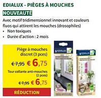 Promotions Edialux - pièges à mouches - Edialux - Valide de 22/05/2024 à 02/06/2024 chez Horta