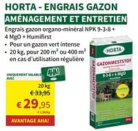 Promotions Horta - engrais gazon - Produit maison - Horta - Valide de 22/05/2024 à 02/06/2024 chez Horta