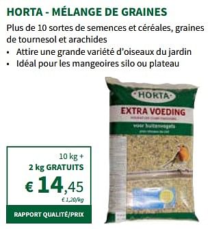 Promotions Horta - mélange de graines - Produit maison - Horta - Valide de 22/05/2024 à 02/06/2024 chez Horta