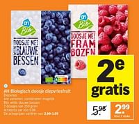 Promoties Ah biologisch doosje diepvriesfruit - Huismerk - Albert Heijn - Geldig van 26/05/2024 tot 02/06/2024 bij Albert Heijn