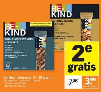 Promoties Be-kind notenrepen -  Be-Kind  - Geldig van 26/05/2024 tot 02/06/2024 bij Albert Heijn
