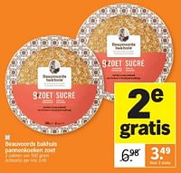 Promoties Beauvoords bakhuis pannenkoeken zoet - Beauvoords Bakhuis - Geldig van 26/05/2024 tot 02/06/2024 bij Albert Heijn