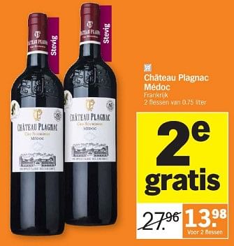 Promoties Château plagnac médoc - Rode wijnen - Geldig van 26/05/2024 tot 02/06/2024 bij Albert Heijn