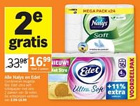 Promoties Edet ultra soft toiletpapier met stro - Edet - Geldig van 26/05/2024 tot 02/06/2024 bij Albert Heijn