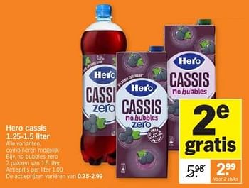 Promoties Hero cassis - Hero - Geldig van 26/05/2024 tot 02/06/2024 bij Albert Heijn