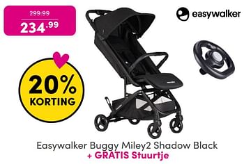 Promoties Easywalker buggy miley2 shadow black - Easywalker - Geldig van 25/05/2024 tot 31/05/2024 bij Baby & Tiener Megastore