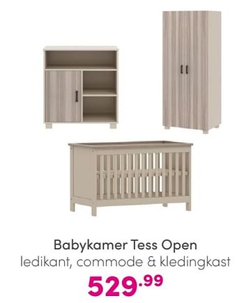 Promoties Babykamer tess open - Huismerk - Baby & Tiener Megastore - Geldig van 25/05/2024 tot 31/05/2024 bij Baby & Tiener Megastore