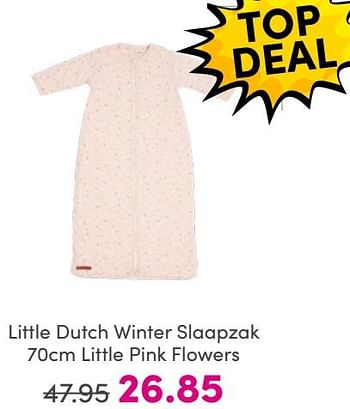 Promoties Little dutch winter slaapzak little pink flowers - Little Dutch - Geldig van 25/05/2024 tot 31/05/2024 bij Baby & Tiener Megastore