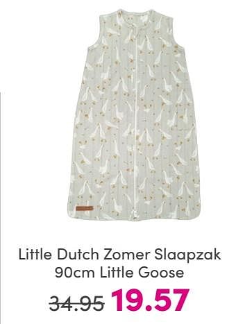 Promoties Little dutch zomer slaapzak little goose - Little Dutch - Geldig van 25/05/2024 tot 31/05/2024 bij Baby & Tiener Megastore