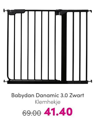 Promoties Babydan danamic 3.0 zwart klemhekje - Babydan - Geldig van 25/05/2024 tot 31/05/2024 bij Baby & Tiener Megastore