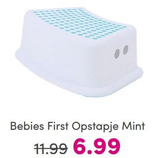 Promoties Bebies first opstapje mint - bebiesfirst - Geldig van 25/05/2024 tot 31/05/2024 bij Baby & Tiener Megastore