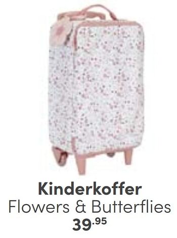 Promoties Kinderkoffer flowers + butterflies - Huismerk - Baby & Tiener Megastore - Geldig van 25/05/2024 tot 08/06/2024 bij Baby & Tiener Megastore