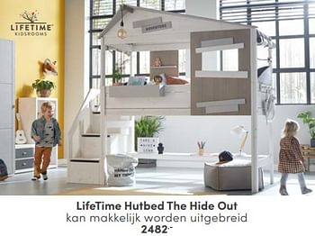 Promoties Lifetime hutbed the hide out - Lifetime - Geldig van 25/05/2024 tot 08/06/2024 bij Baby & Tiener Megastore